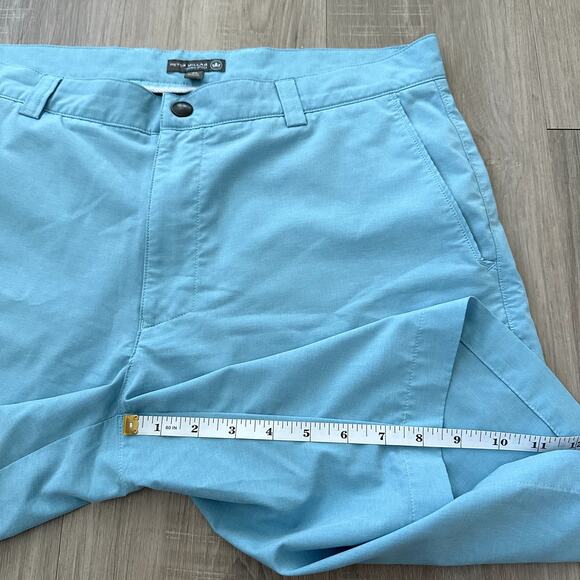 Peter Millar Crown Sport Performance Golf Short Grotto Blue Size 34 MS19EP01 - Picture 8 of 8